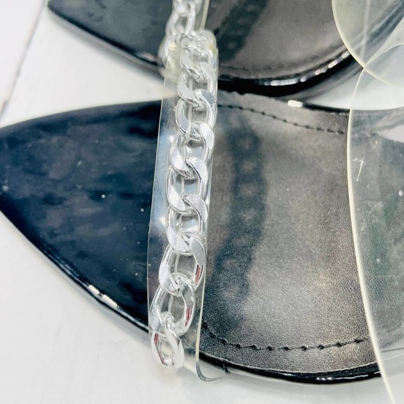 REVOL Trevor-Sc Clear Pointed Toe Pumps Transparent Strap Women Size 6 - Picture 6 of 14